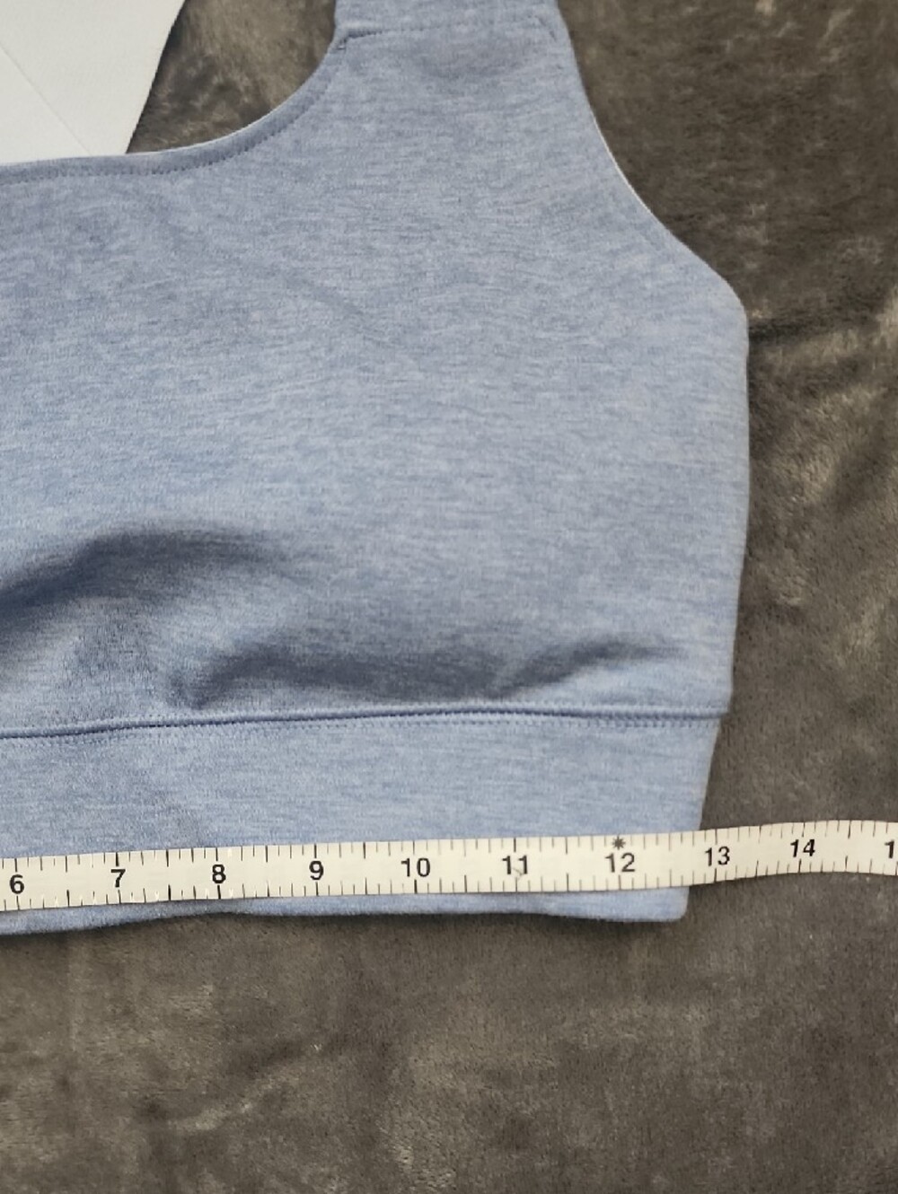 MTA Sport Dusty Blue Sports Bra with Cream Crossover Straps - Picture 5 of 5